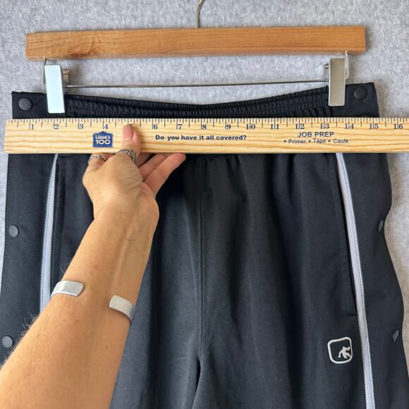 AND1 Tearaway Track Pants Womens Small Black Y2K Retro Throwback Streetwear - Picture 5 of 16